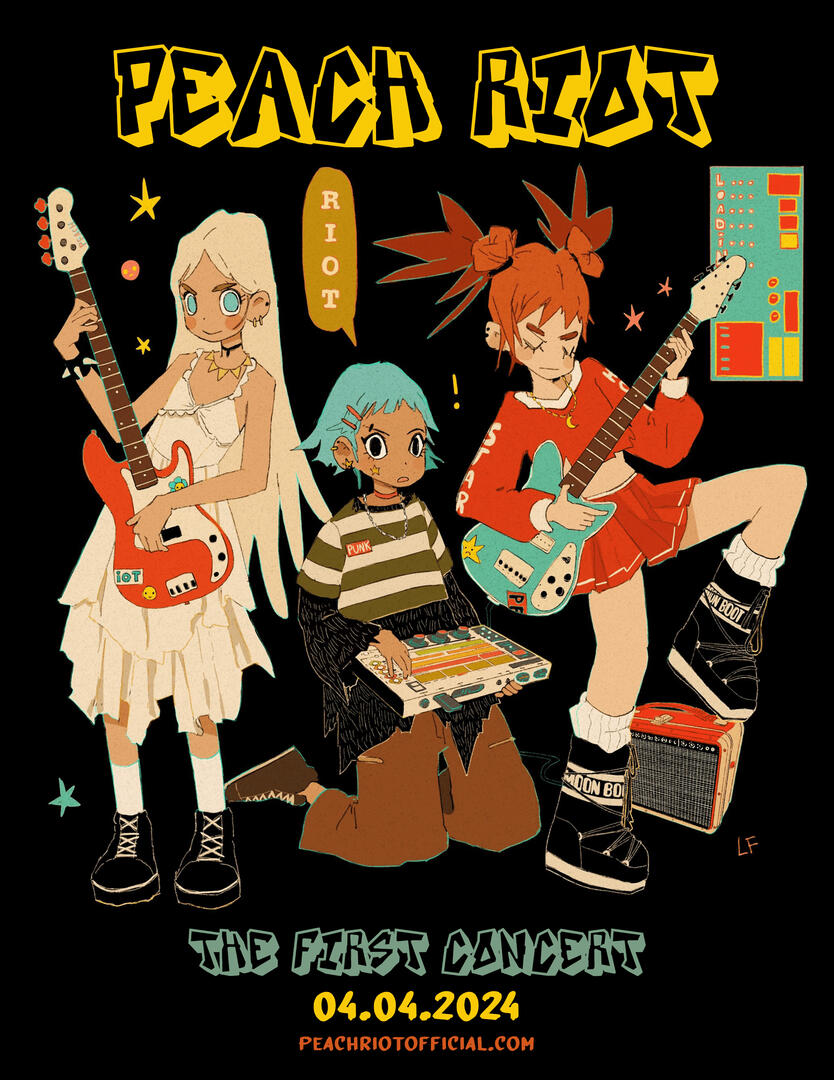 Peach Riot Concert Poster Concept